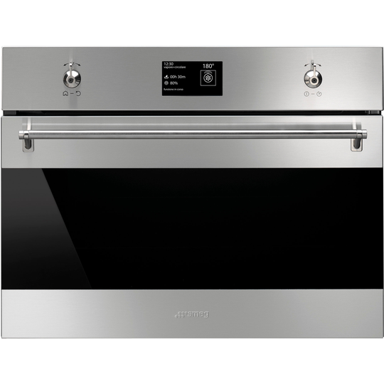 Smeg 45 cm Kompakti yhdistelmähöyryuuni ruostumatonta terästä