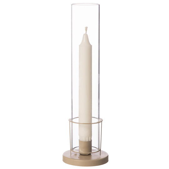 Ernst Kynttilänjalka, 26 cm, beige