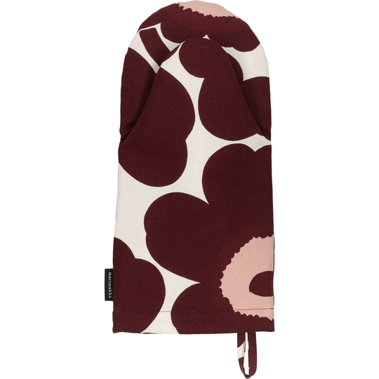 Marimekko Pieni Unikko grillikinnas, viininpunainen