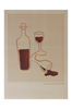 BOTTLE & GLASS juliste 50x70 cm