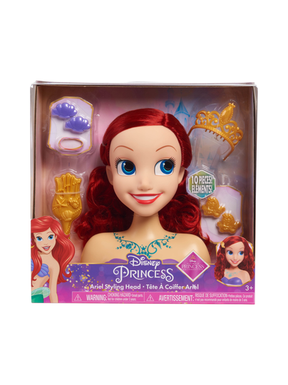 Disney princess kampauspää ariel ja tarvikkeita