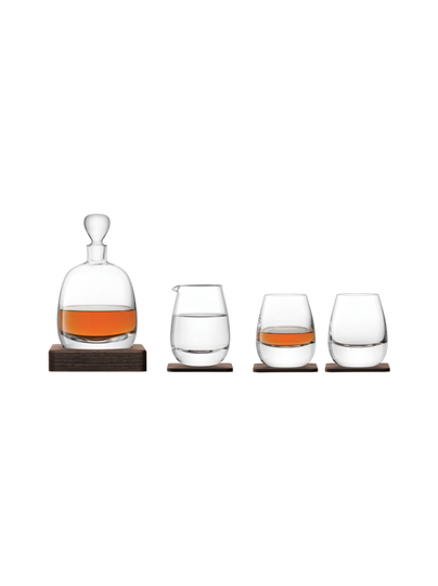 Viskisetti whisky islay karahvi, kannu ja 2 lasia