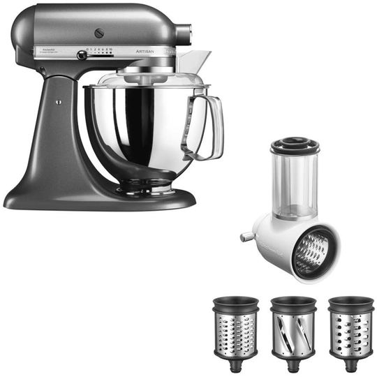 KitchenAid Artisan KSM175 -yleiskone, metalligrafiitti + raastinrauta