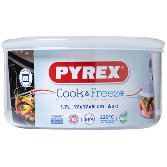 Pyrex Lasikulho ja kansi, 1,7 l
