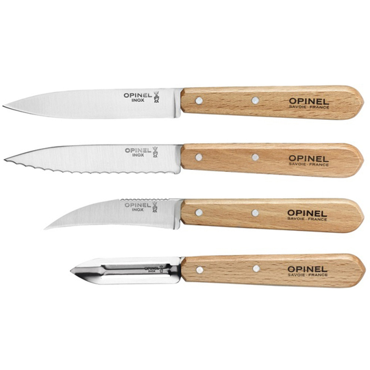 Opinel Essentials-yrttiveitsisetti, 4 osaa, pyökki