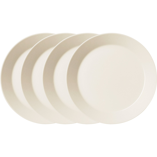 Iittala Teema-lautanen, 26 cm, 4 kpl, valkoinen