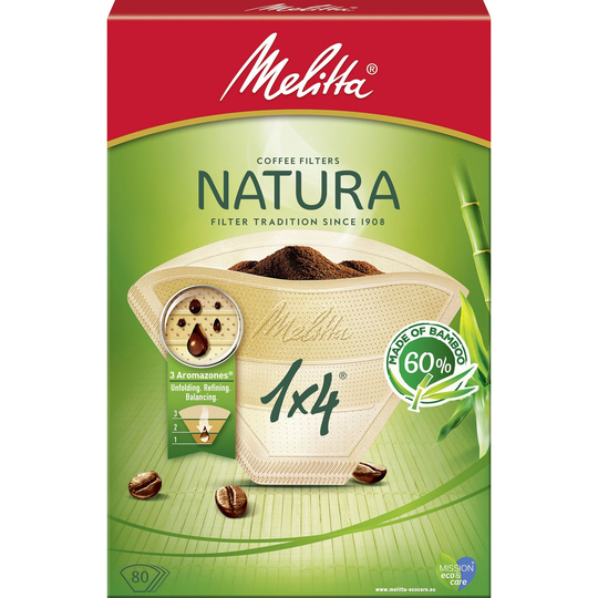 Melitta 1x4/80 Natura-suodatinpussit