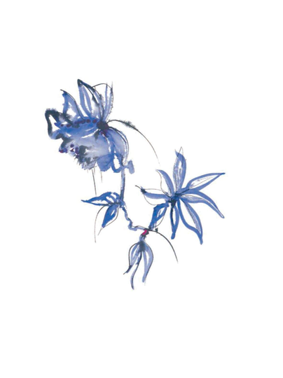 Blue velvet -lautasliinat 33 cm, 12 kpl