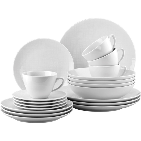 Rosenthal Mesh-lautassarja, valkoinen, 20 osaa