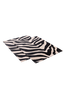 ANIMALS ZEBRA pöytätabletit, 2/pakk. Musta/beige