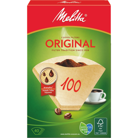 Melitta Valkaisemattomat 100/40-suodatinpaperit