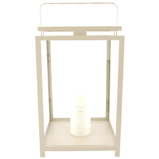 Ernst Metallilyhty kruunukynttilälle beige