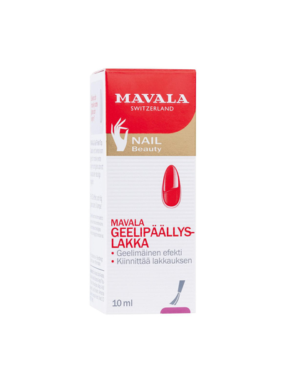 Gel finish top coat -geelimäinen päällyslakka 10 ml