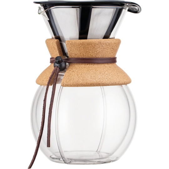 Bodum Pour over -kahvinkeitin, kaksikerroksinen lasi, 1 L