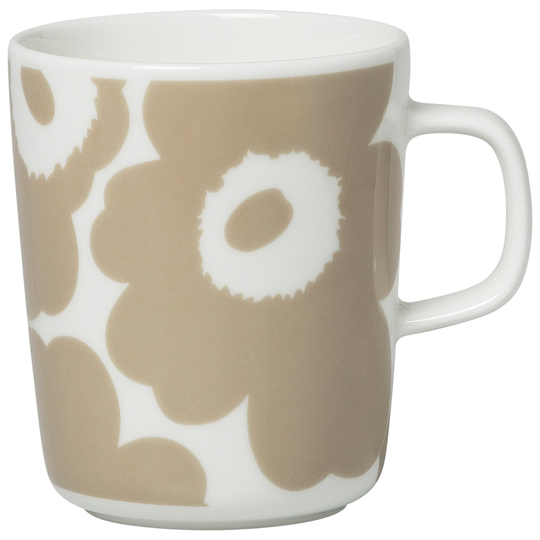 Marimekko Oiva-muki, 2,5 dl, unikko, valkoinen/beige