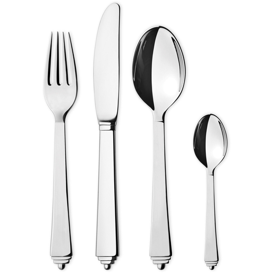 Georg Jensen Pyramide-aterimet, 16 osaa