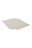 FEI pöytätabletit, 4/pakk. Beige/valkoinen