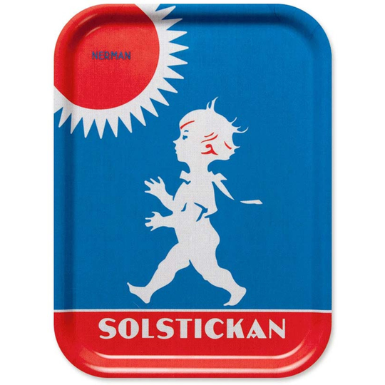Solstickan Design Tarjotin, retrokuvitettu, 27 x 20 cm