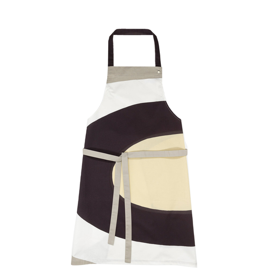 Marimekko Melooni esiliina, harmaa/valkoinen