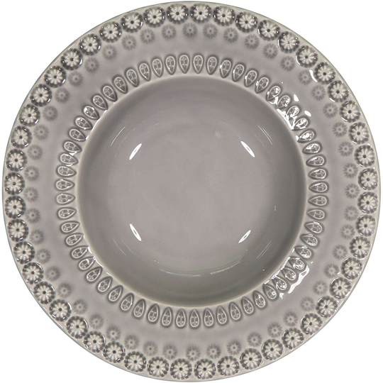 PotteryJo Daisy-syvälautanen Soft Grey