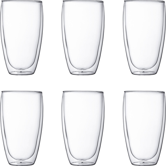 Bodum Kaksiseinäinen Pavina-lasi, 45 cl, 6 kpl