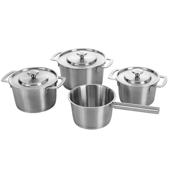 Combekk Kattilasarja, 4 osaa, ruostumatonta terästä