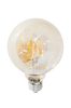 Filamenttikoristelamppu LED, himmennettävä pallolamppu, E27, 4 W, ø 95 mm, meripihka Läpikuultava