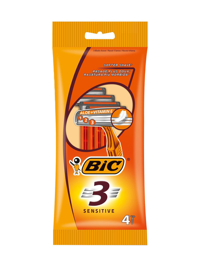 3 sensitive shaver -partahöylä 4 kpl