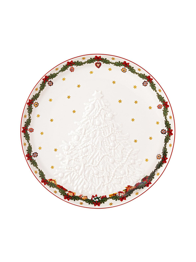 Toy's fantasy bowl with tree relief -kulho 25 x 25 x 3 cm