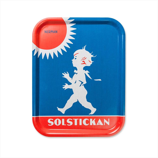 Solstickan Design Tarjotin, retrokuvitettu, 36 x 28 cm