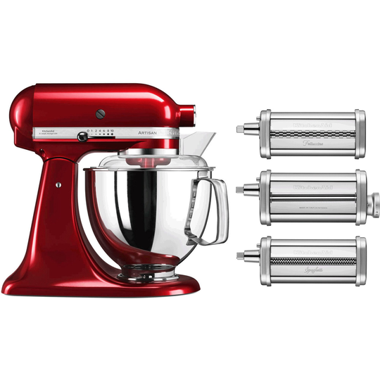 KitchenAid Artisan KSM175 -yleiskone, metallinpunainen + pastalisäosa
