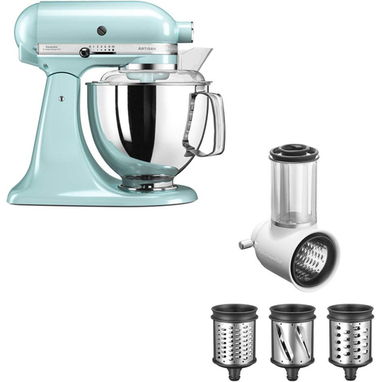 KitchenAid Artisan KSM175 -yleiskone, Iceblue/Mint + raastinrauta