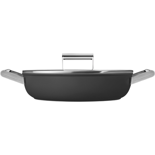 Smeg Kasari, kannellinen, 28 cm, musta