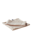 ALINA lautasliinat, 2/pakk. Pellava beige/nuganruskea
