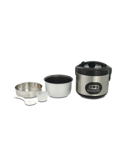 Rice cooker duo program steel -riisinkeitin
