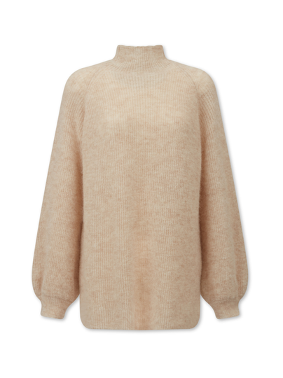 Ebba alpaca blend mock neck sweater
