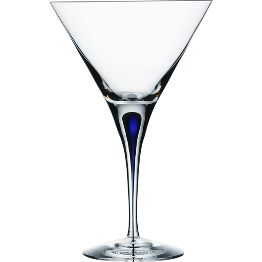 Orrefors Sininen Intermezzo-martinilasi, 25 cl