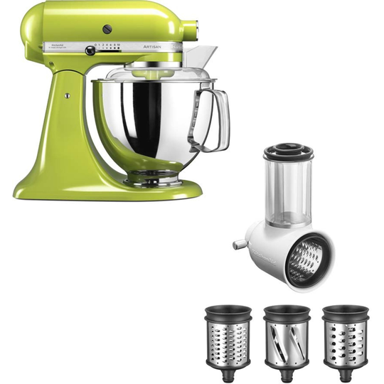 KitchenAid Artisan KSM175 -yleiskone, omenanvihreä + raastinrauta