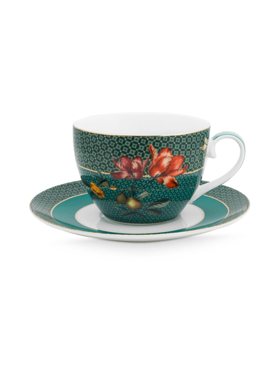 Winter wonderland -cappuccinokuppi 0,28 l ja lautanen