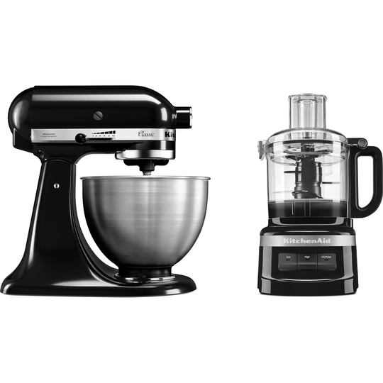 KitchenAid Classic-yleiskone (musta) + monitoimikone