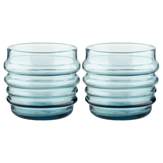 Marimekko Sukat Makkaralla tumbler-lasi, 2-pakkaus, aqua
