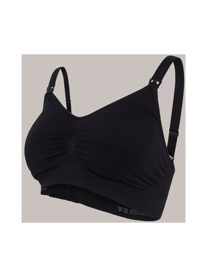 Carriwell seamless padded nursing bra imetysliivit - musta