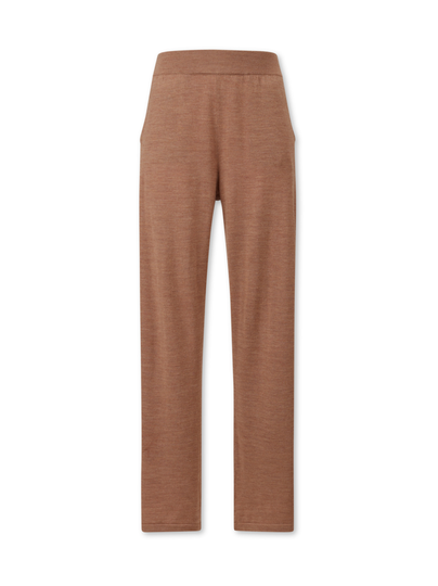 Delilah merino wool/silk blend knitted pants