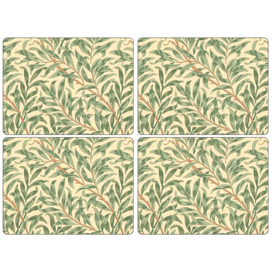 Pimpernel Willow Boughin kuviolliset pöytätabletit, vihreä