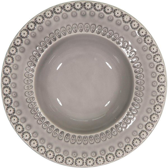 PotteryJo Daisy-lautanen, syvä, 2 kpl, Soft Grey