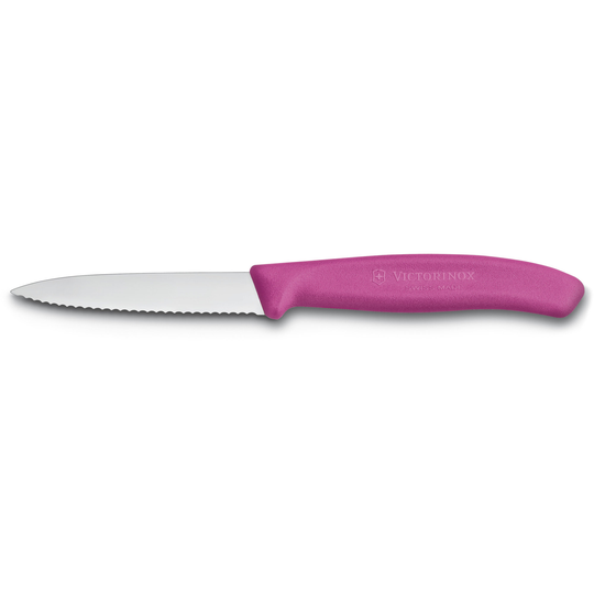 Victorinox Suosittu vihannesveitsi nailonkahvalla, 8 cm, vaaleanpunainen