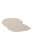 SOLANGE pöytätabletit, 4/pakk. Beige