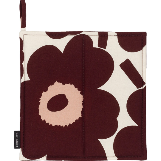 Marimekko Pieni Unikko patalappu, viininpunainen