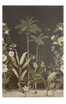 Tapettinäyte Vintage Garden, ruskeanmusta