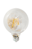 Filamenttikoristelamppu LED, himmennettävä pallolamppu, E27, 4 W, ø 95 mm, meripihka